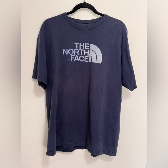 THE NORTH FACE Navy Vintage Tee Unisex T-Shirt Adult Sz L GUC - Picture 1 of 6
